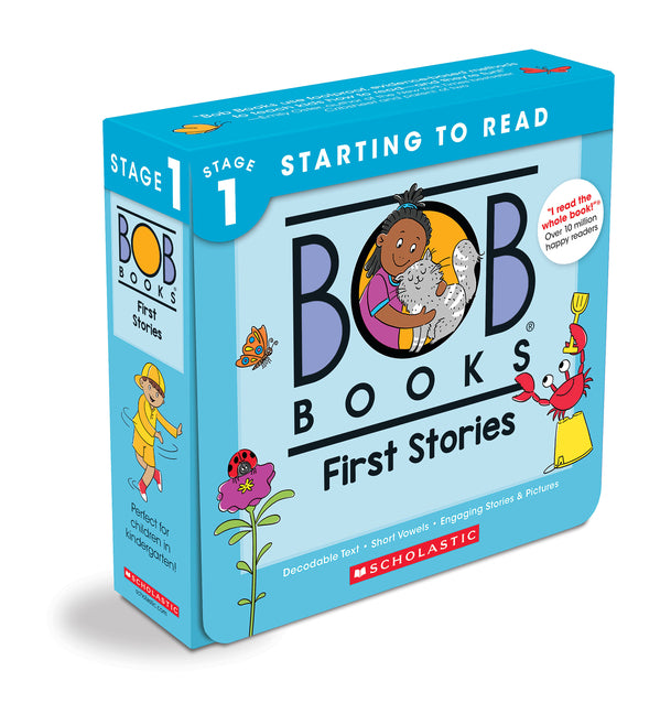 Bob Books - First Stories Box Set of 12 Paperbacks Decodable Phonics Books, Ages 4 and Up, Kindergarten (Stage 1: Starting to Read) - Ingram